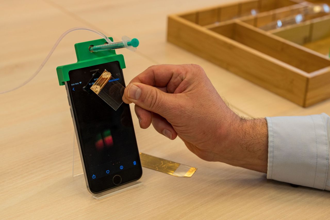 Sensor zur Messung der Stress-Biomarker