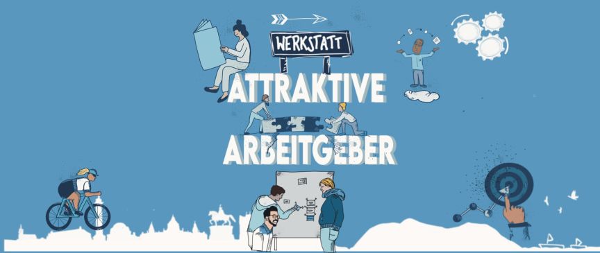 Visual Werkstatt Attraktive Arbeitgeber mit Personen.