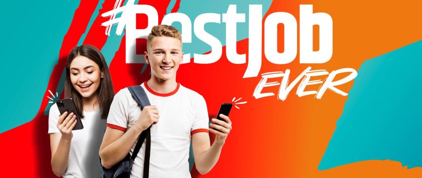 Zwei Jugendliche mit Handy