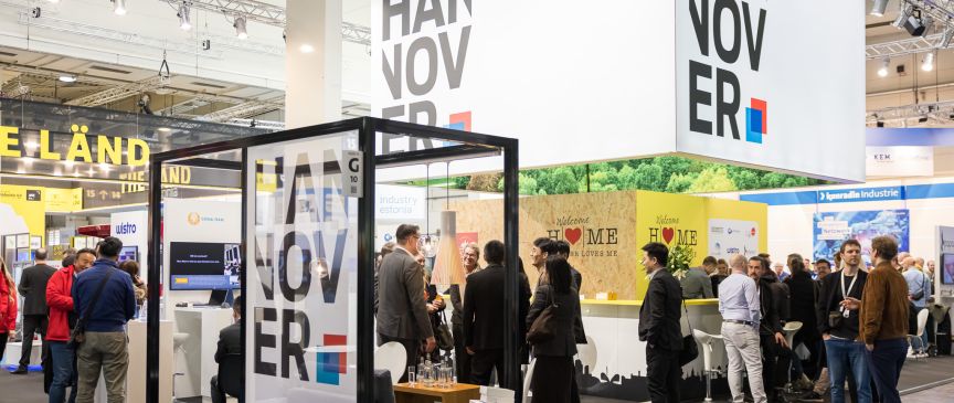 Messestand auf der HANNOVER-Messe