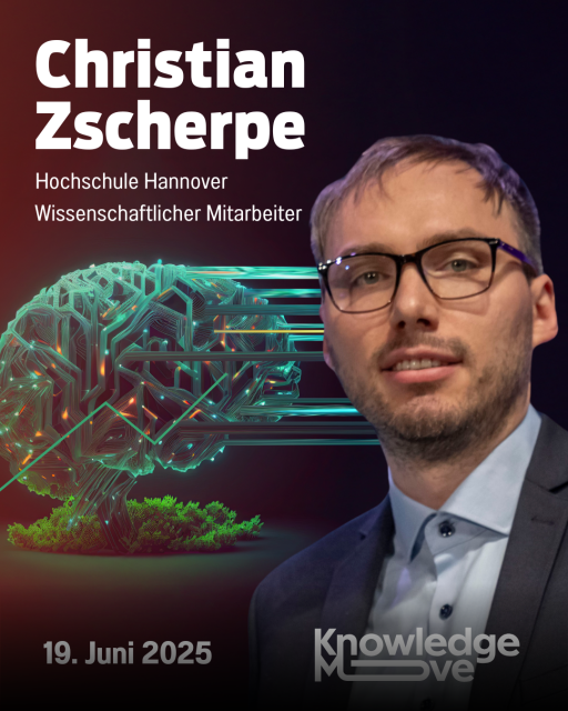 Porträtfoto von Christian Zscherpe, Wissenschaftlicher Mitarbeiter der Hochschule Hannover, Event am 19. Juni 2025.