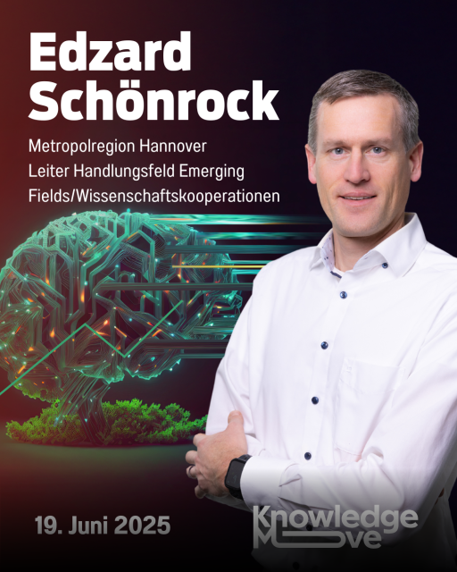 Edzard Schönrock, Leiter Handlungsfeld Emerging Fields/Wissenschaftskooperationen, Metropolregion Hannover Braunschweig Göttingen Wolfsburg GmbH