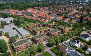 Wohnbaugebiet aus Vogelperspektive