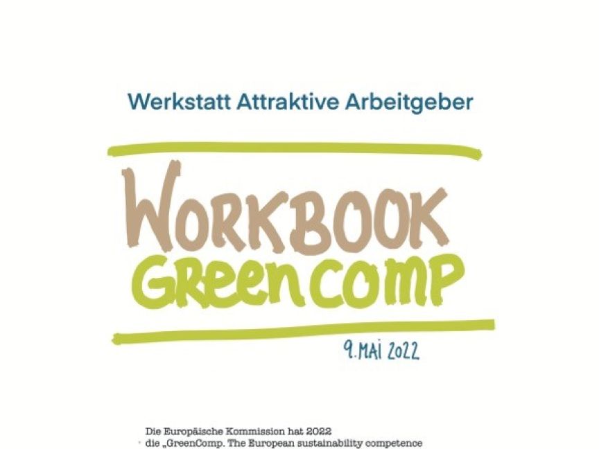 Workbook Greencomp der Werkstatt Attraktive Arbeitgeber.