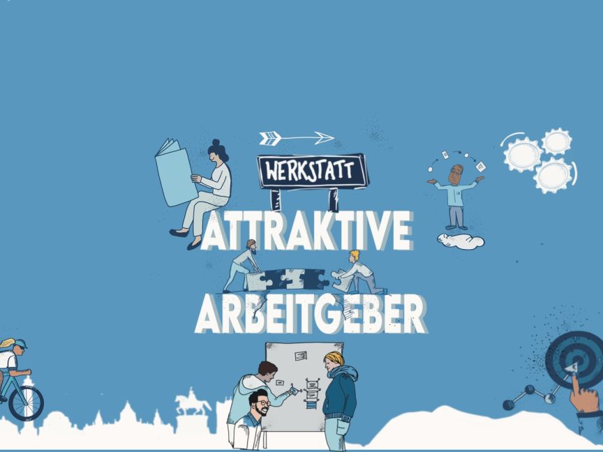 Visual Werkstatt Attraktive Arbeitgeber mit Personen.
