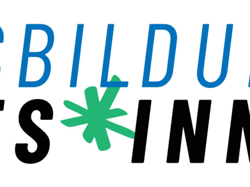 Logo „Ausbildungslots*innen": „Ausbildungs" in Blau, „Lots*innen" in Schwarz, Sternchen grün.
