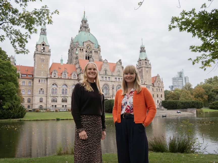 Innenstadtmangement, Franka Wehmeier und Carolin Ringat (von links)