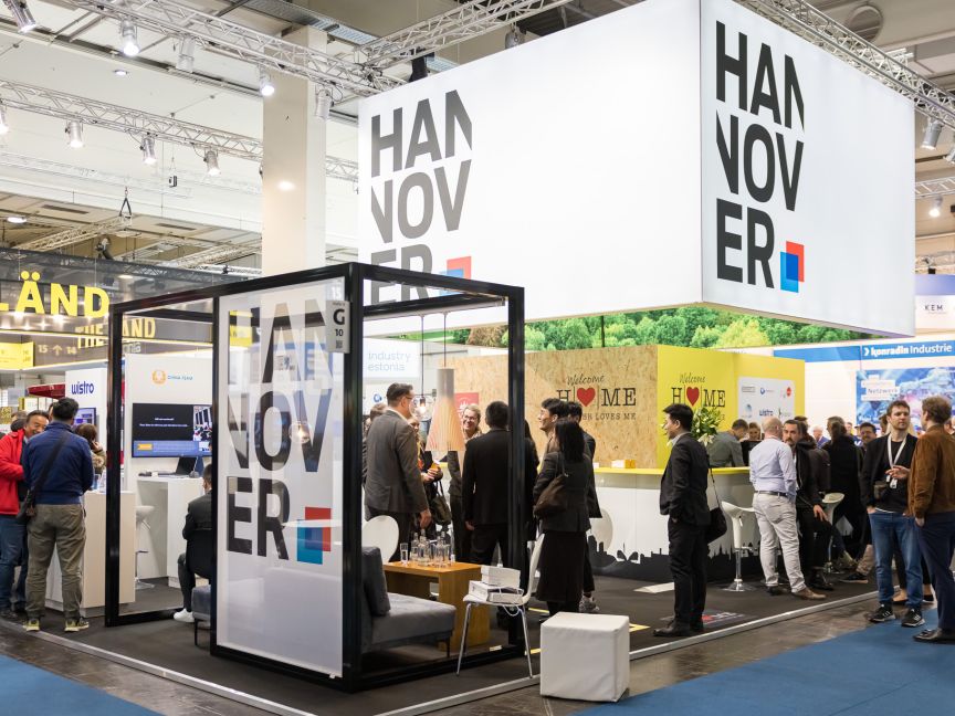 Messestand auf der HANNOVER-Messe