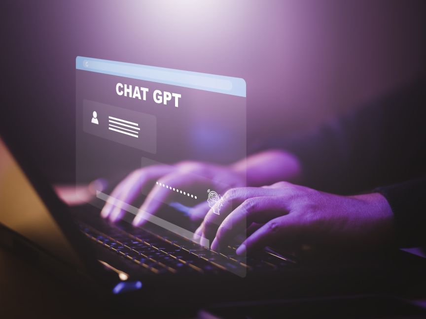 Computernutzung von Chat GPT.