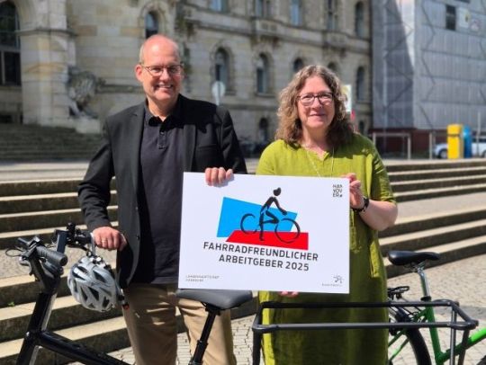 Wirtschaftsdezernent der Region Hannover Ulf-Birger Franz und Wirtschafts- und Umweltdezernentin Landeshauptstadt Hannover Anja Ritschel,