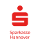Rotes Sparkassen-Logo: stilisiertes „S" mit Punkt oben, darunter Schriftzug „Sparkasse Hannover"