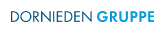 Logo der Dornieden Gruppe: Schriftzug in Dunkelblau und Hellblau auf weißem Hintergrund.