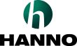 Grünes rundes Logo mit weißem „h" und schwarzem Schriftzug „HANNO" darunter.