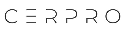 Logo mit dem Schriftzug „CERPRO" in serifenloser, geometrischer Schrift auf weißem Hintergrund.