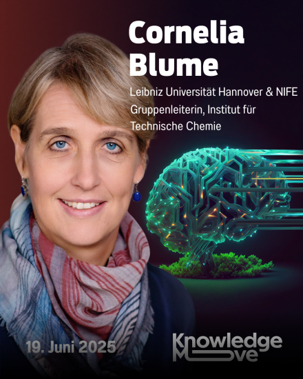 Porträt von Cornelia Blume, Gruppenleiterin am Institut für Technische Chemie, Leibniz Universität Hannover & NIFE, 19. Juni 2025.
