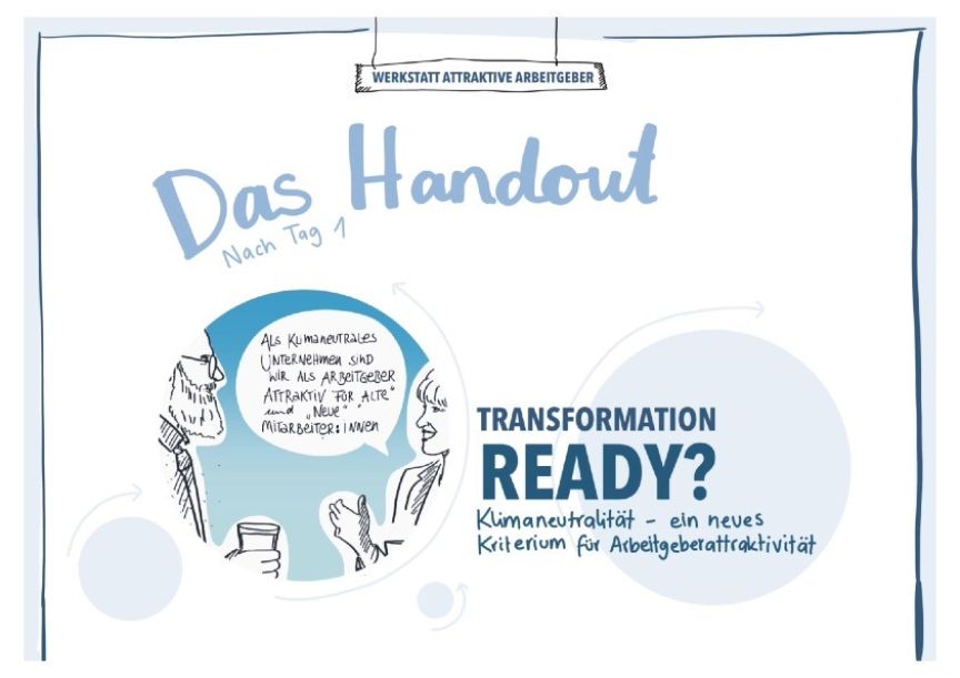 Transformation Ready? Zwei Personen die über KI reden.