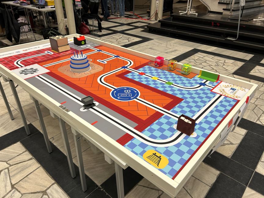 Challenge-Fläche für die Roboter Challenge-Fläche für die Roboter