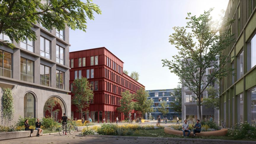 Blick auf den Campus in Garbsen