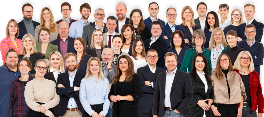 Eine Gruppe von Frauen und Männern.