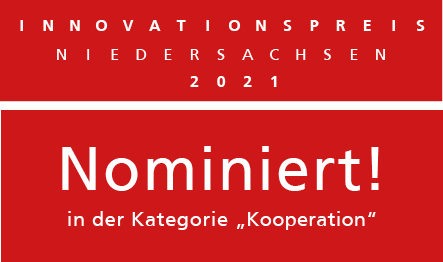 Nominiert beim Innovationspreis Niedersachsen 2021